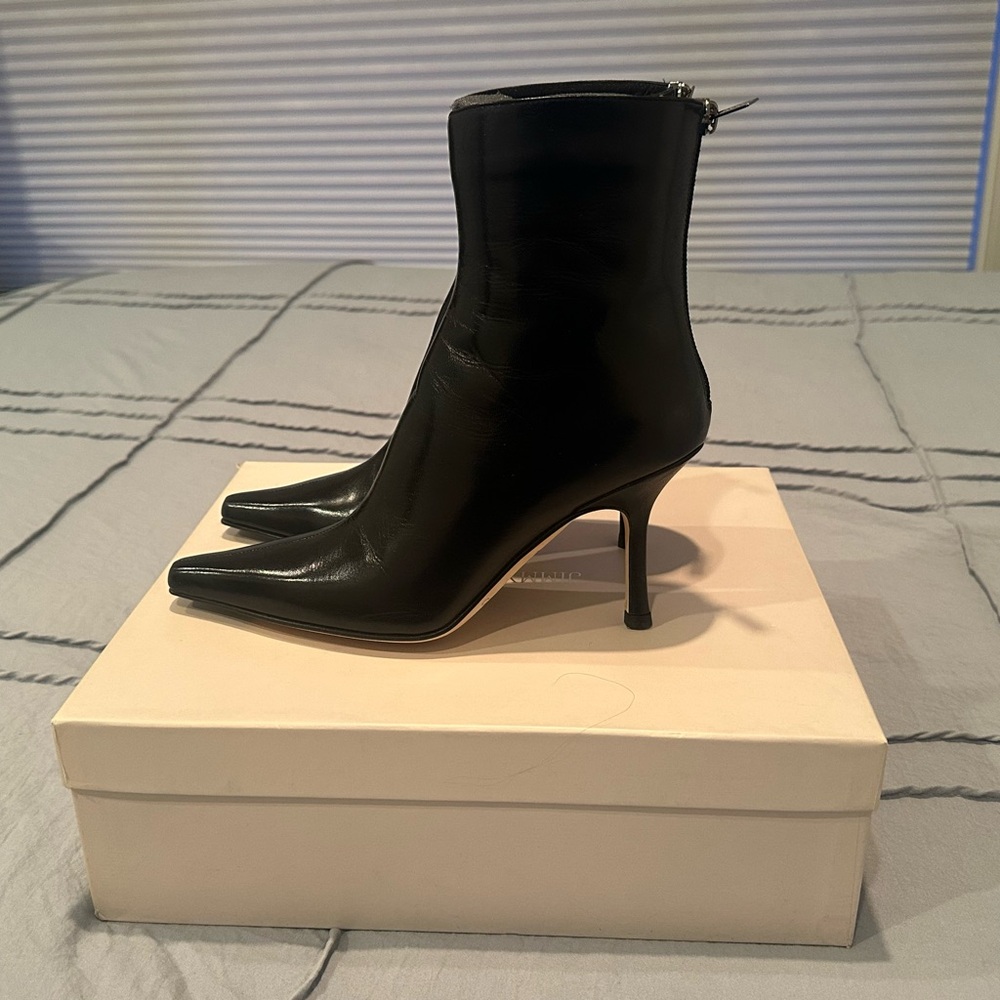 Jimmy Choo NWT Black Kid Daisy Ankle Bootie Size 6